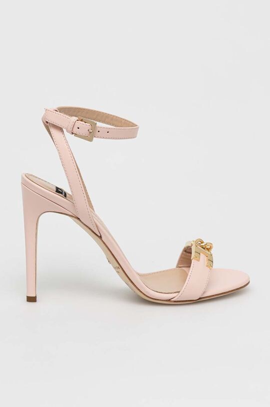 

Кожаные сандалии Elisabetta Franchi, розовый