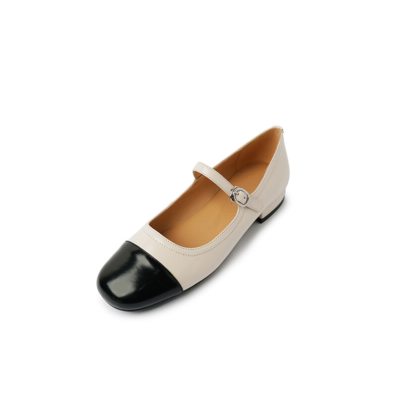 

Туфли Мэри Джейн женские низкие Five-Nine Dan Seven, цвет Gold + beige