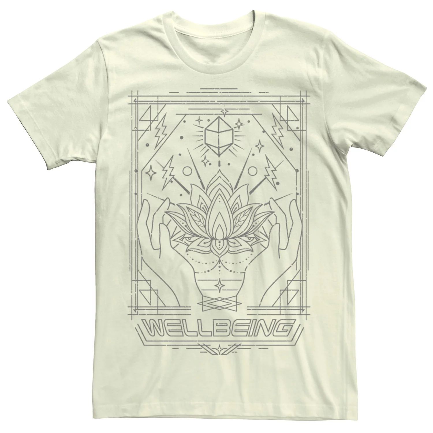 Мужская футболка Wellbeing с геометрическими линиями Licensed Character