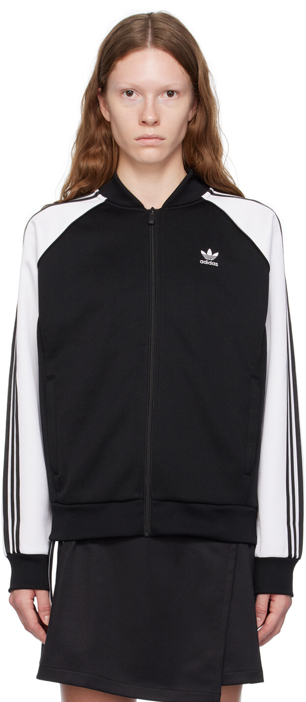 

Черно-белая спортивная куртка adidas Originals Adicolor Classics, Черный
