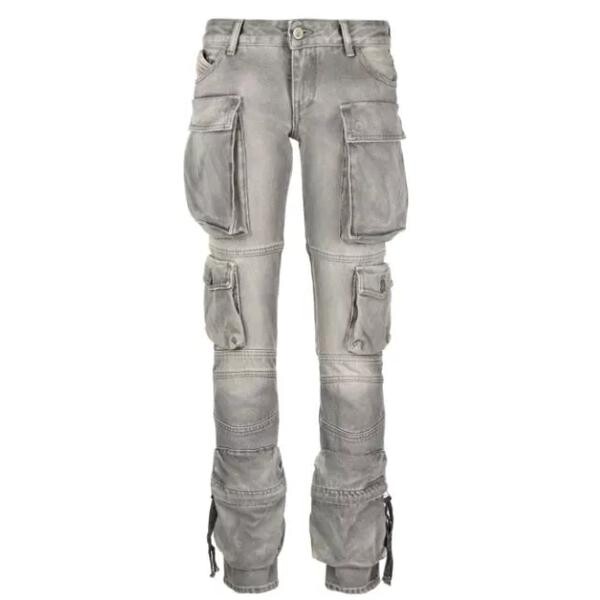 

Брюки essie long pants 0 0 The Attico, мультиколор