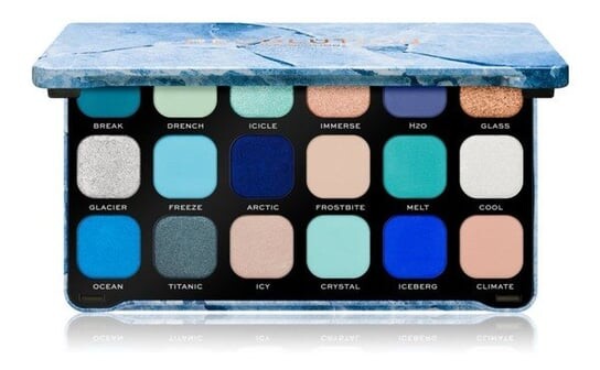 

Палетка теней для век Ice Makeup Revolution, Forever Flawless, синий