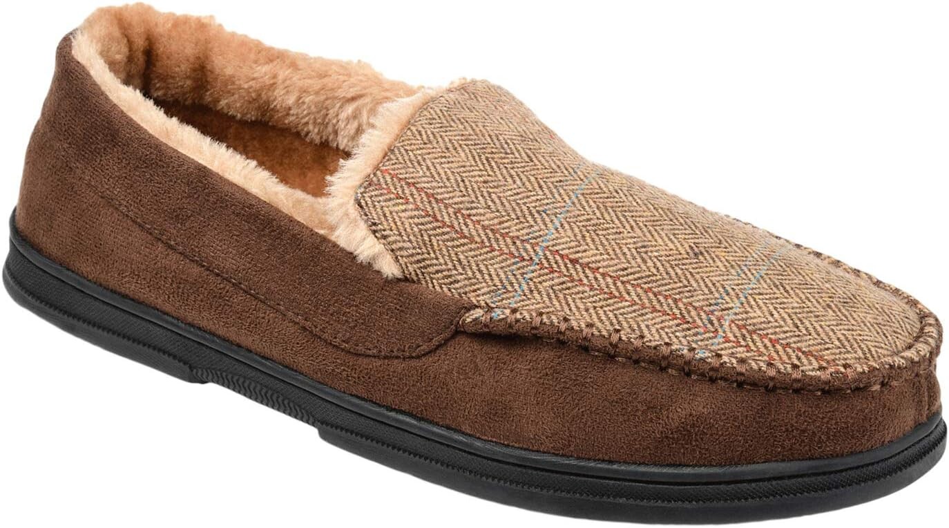

Тапочки Winston Moccasin Slippers Vance Co., цвет Brown Fabric