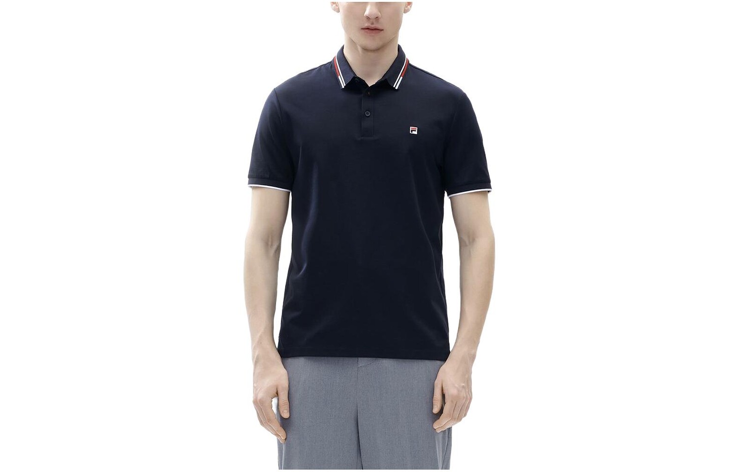 

Рубашка поло мужская темно-синяя Fila, цвет Legend Blue