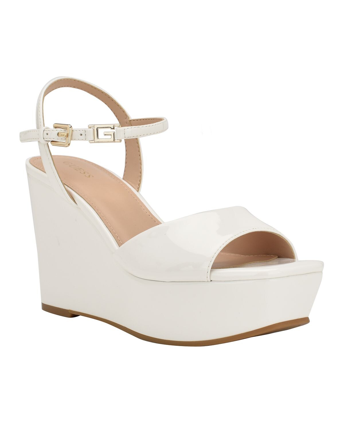 

Женские босоножки Zione на танкетке с квадратным носком и пряжкой GUESS