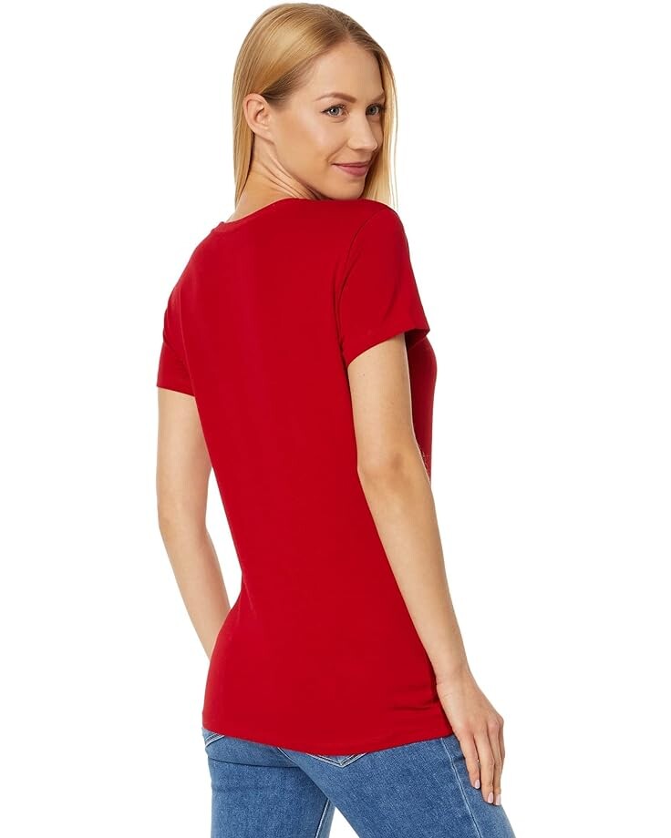 

Футболка U.S. POLO ASSN. Stretch Crew Neck Tee, цвет Engine Red