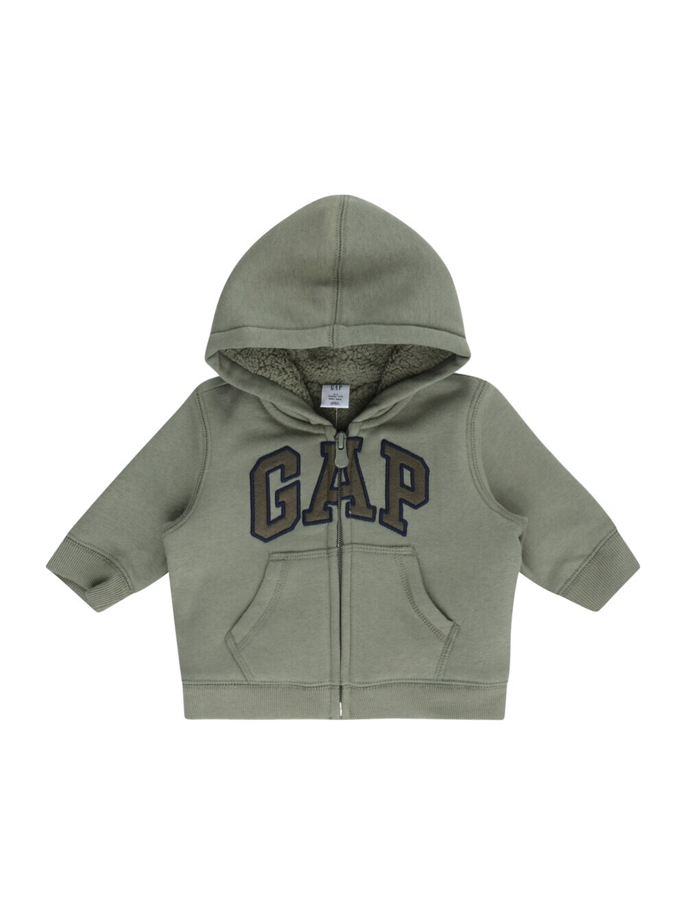 

Толстовка на молнии Gap, хаки/пихта