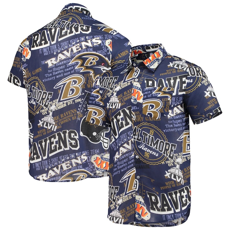 

Рубашка FOCO Baltimore Ravens, фиолетовый