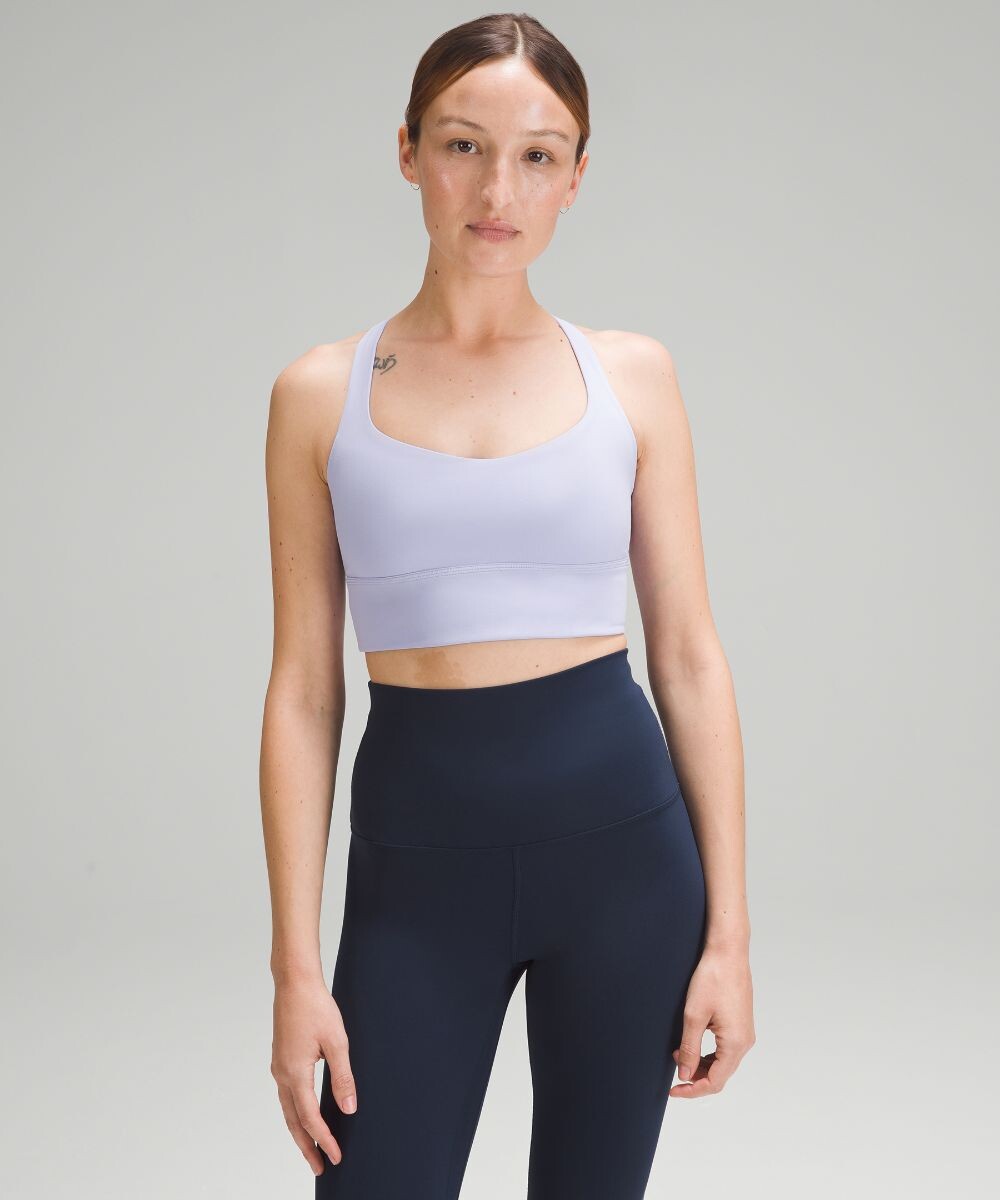 

Удлиненный бюстгальтер Free to Be - Wild Lululemon, сиреневый
