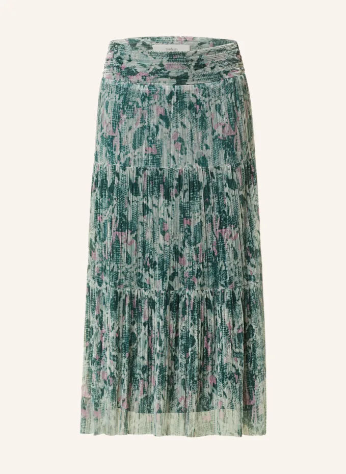 Плиссированная юбка voly из блестящей пряжи Ba&Sh, зеленый