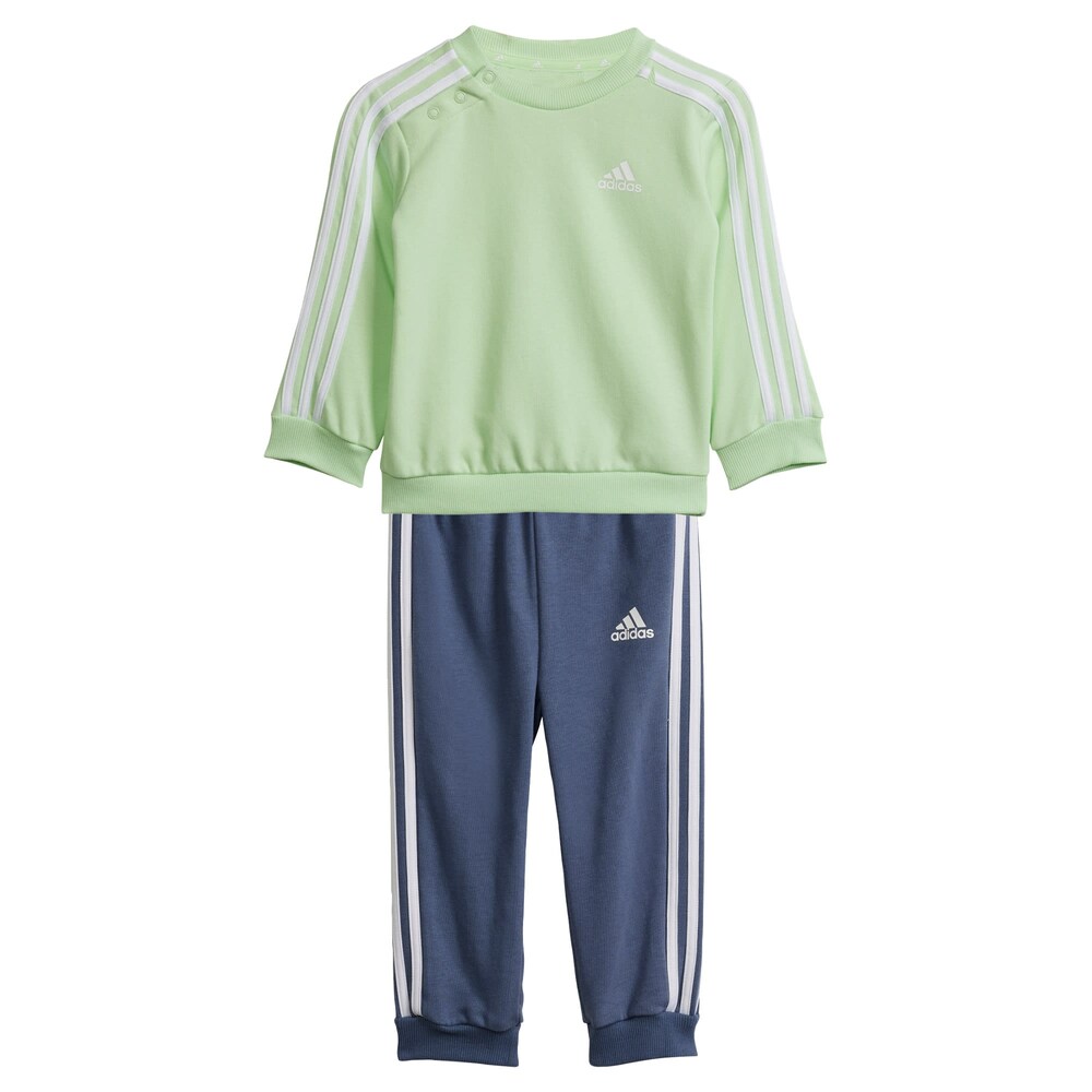 цена Тренировочный костюм Adidas Essentials, пыльно-синий/светло-зеленый
