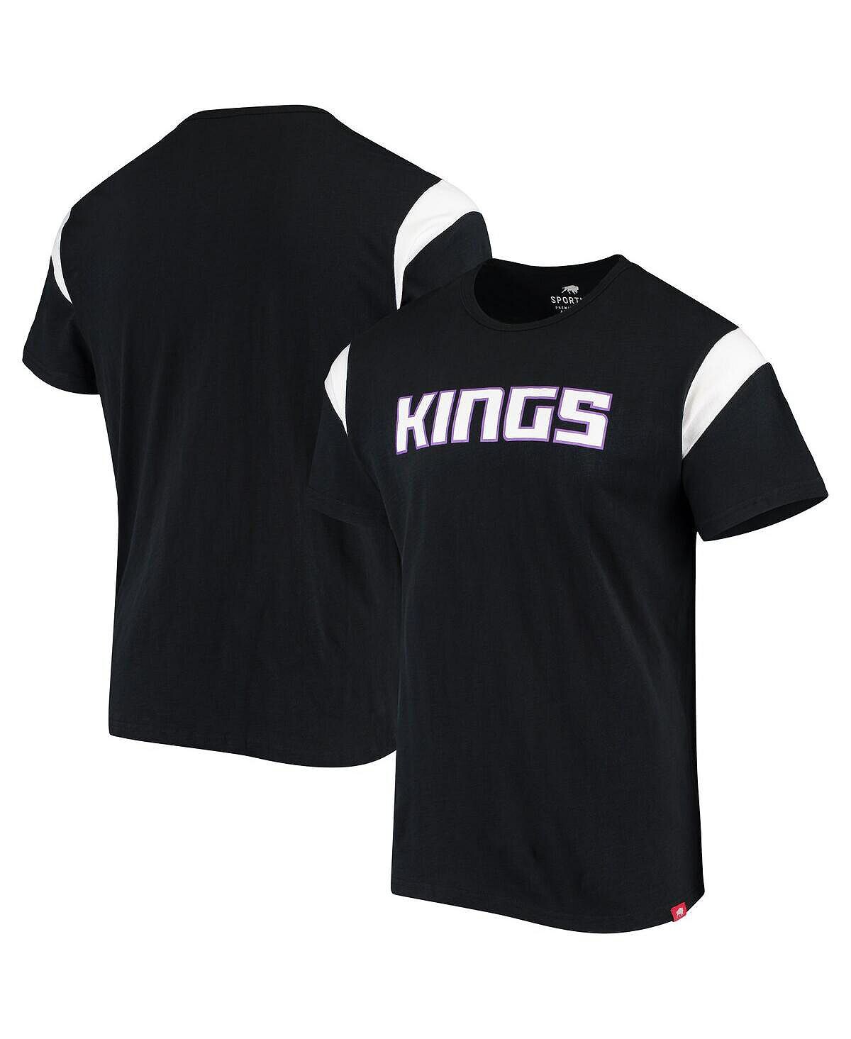 

Мужская черная футболка Heather Sacramento Kings Grange Le Coq Sportif