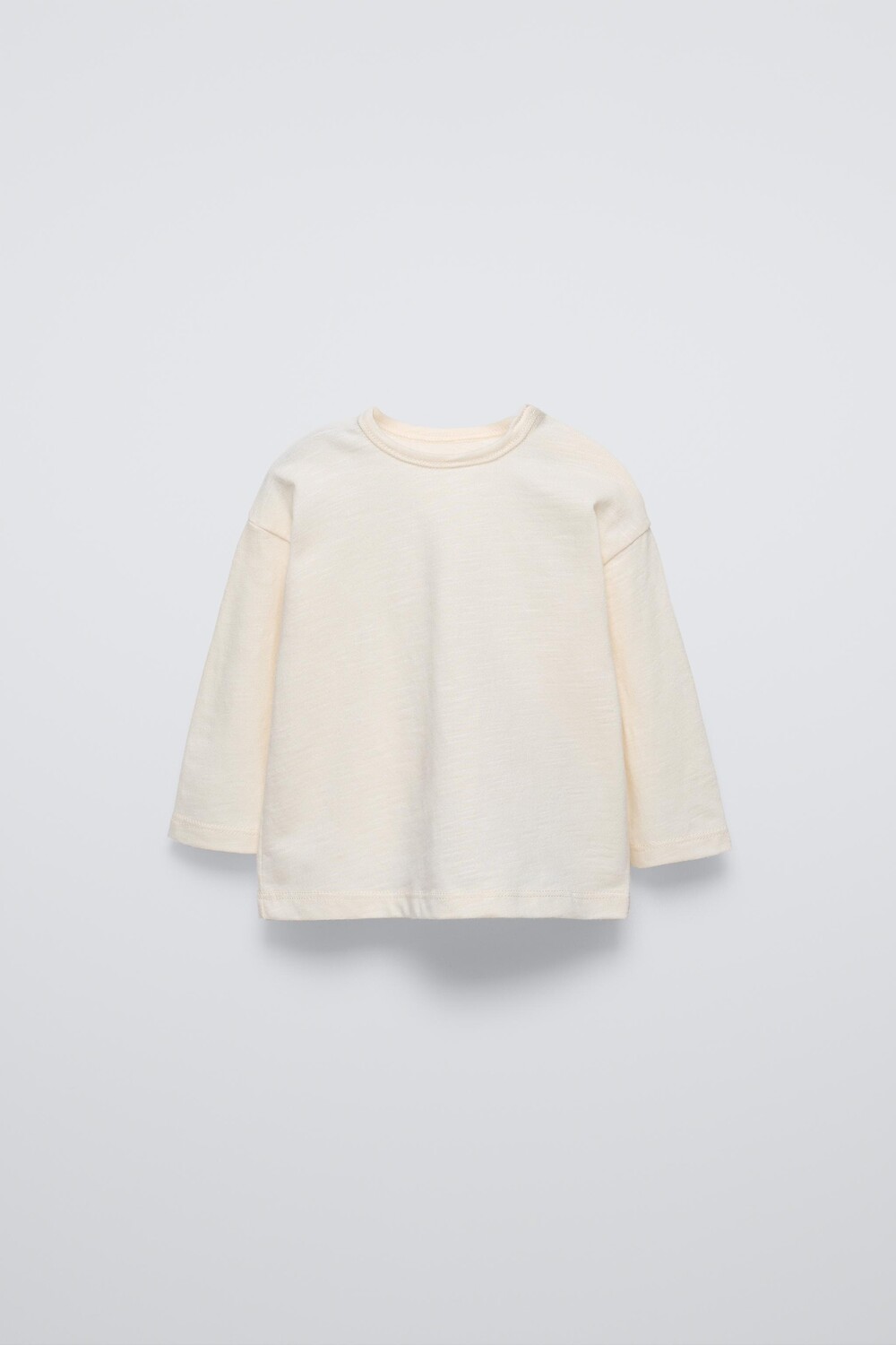 

Базовая футболка ZARA, светло-бежевый