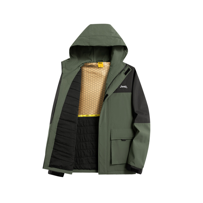 

Стеганая куртка унисекс Jeep, цвет Brown/Light Khaki