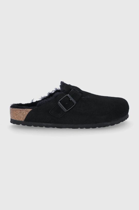 

Замшевые тапочки Boston VL/Fell Birkenstock, черный