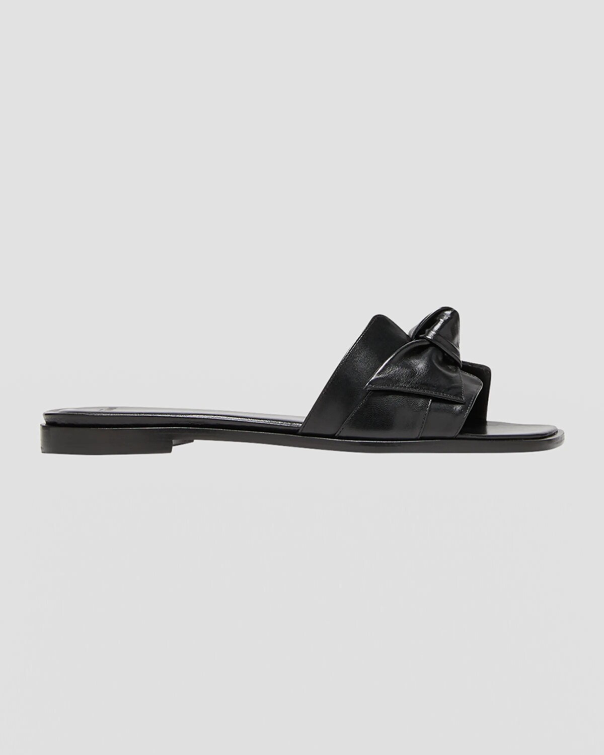 

Кожаные сандалии на плоской подошве с узлом Maxi Clarita Alexandre Birman, цвет Black