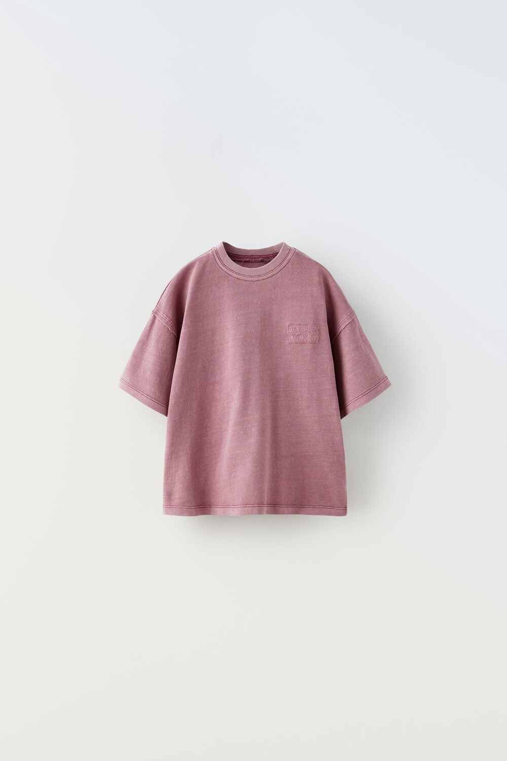 

Футболка с написанием Zara, лиловый