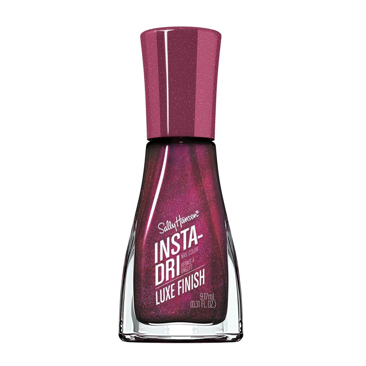 

Салли Хансен, Лак для ногтей Insta-Dri 66 The Queens Velvet розовый с блестками, 9,17 мл Sally Hansen