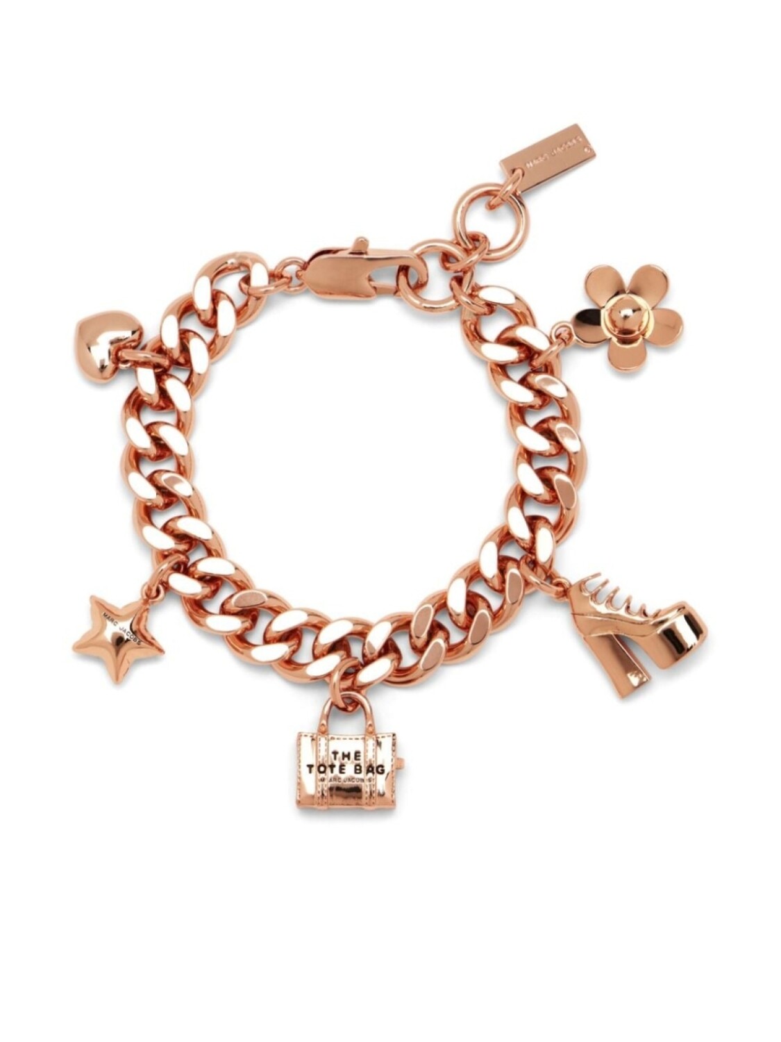

Браслет The Mini Icon с подвесками Marc Jacobs, розовый