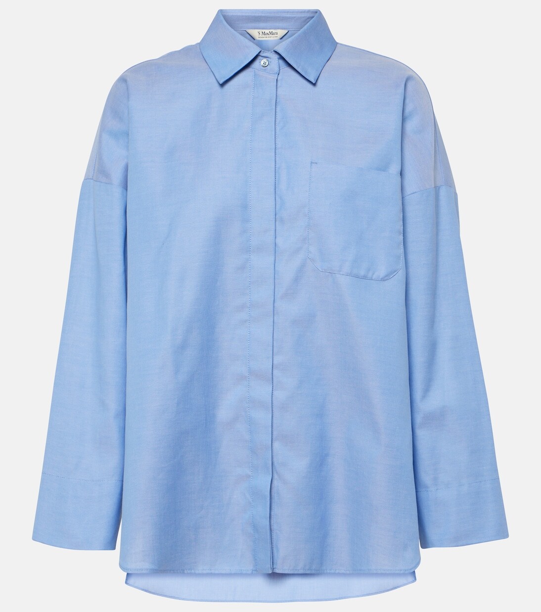 

Рубашка lodola из хлопка 'S Max Mara, синий