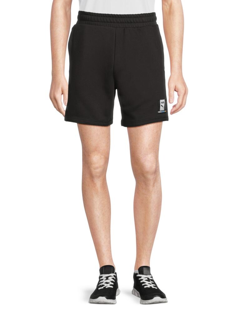 

Шорты без застежки с логотипом INTL Puma, цвет Puma Black