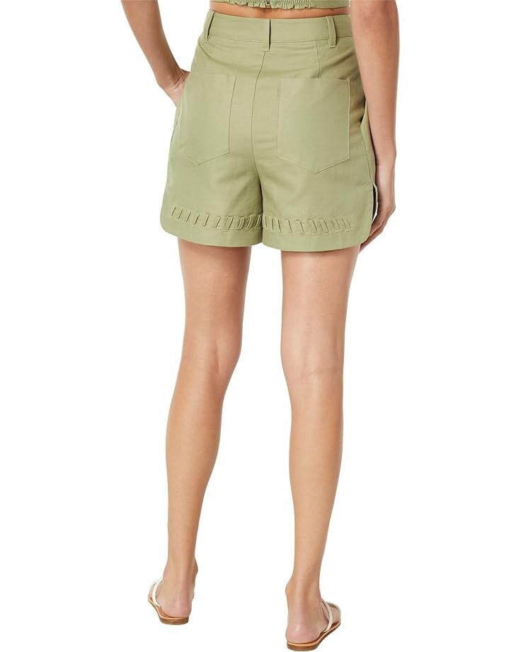 

Шорты Ted Baker Haiyzol Whip Stitch Tailored Shorts with Step Hem, цвет Mid/Green