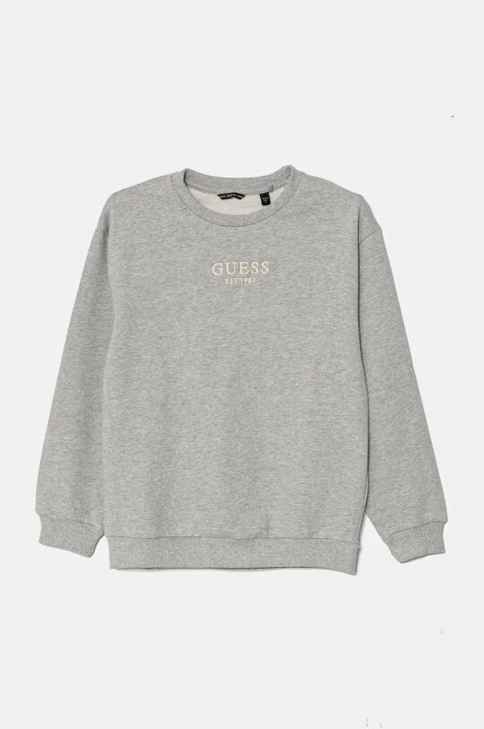 

Детская хлопковая толстовка Guess, серый