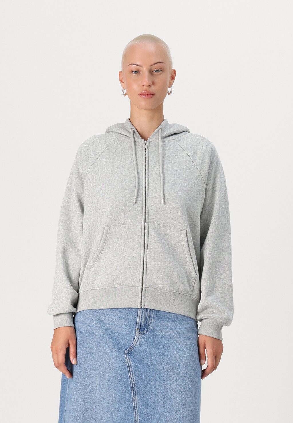 

Толстовка на молнии HOODIE GAP Petite, серый