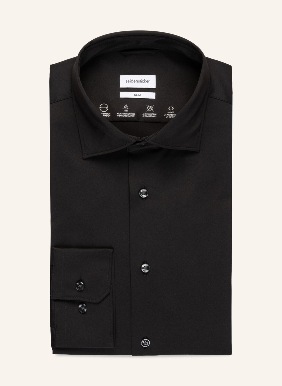

Рубашка seidensticker PerformanceSlim Fit, черный