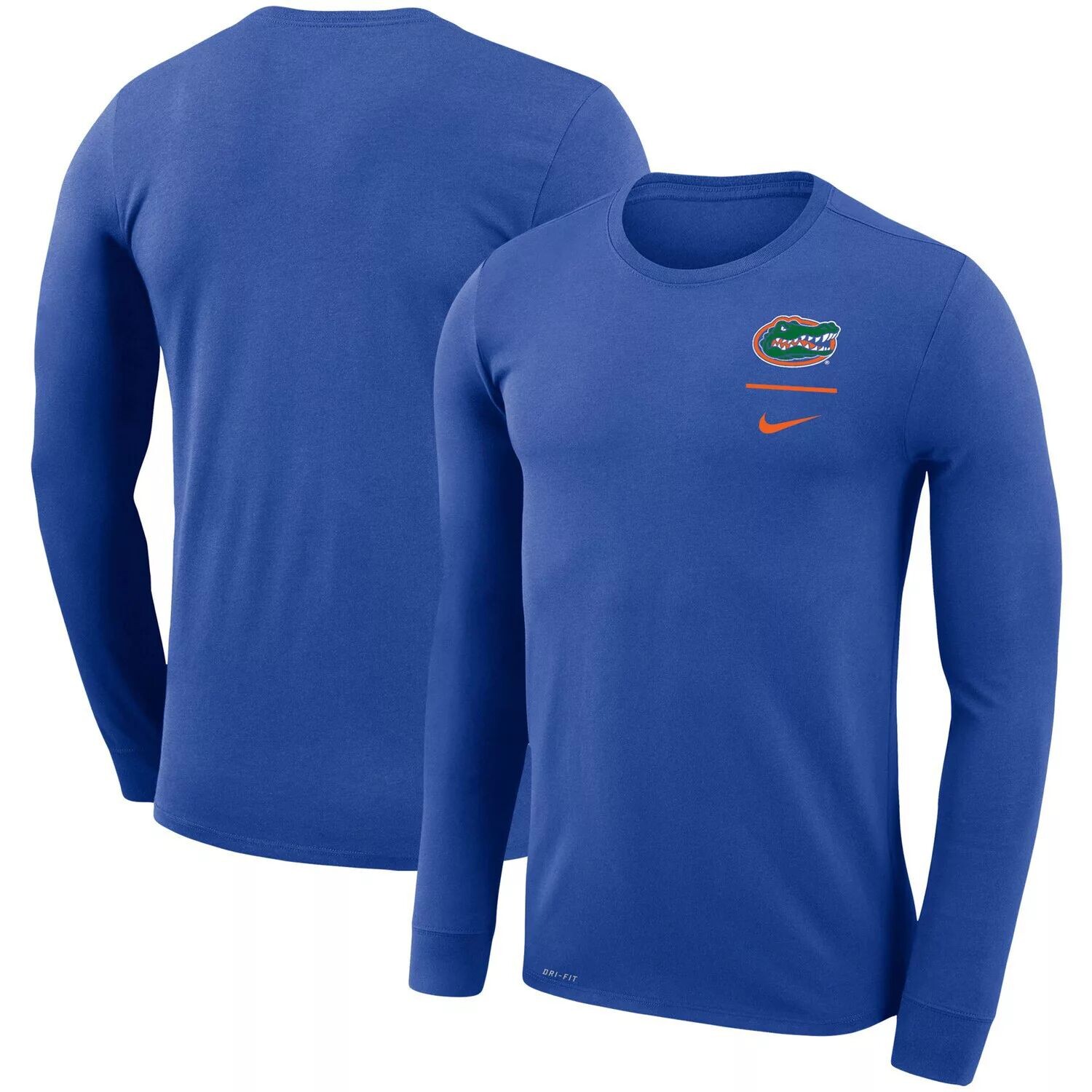 

Мужская футболка с длинным рукавом Royal Florida Gators Logo Stack Legend Performance Nike