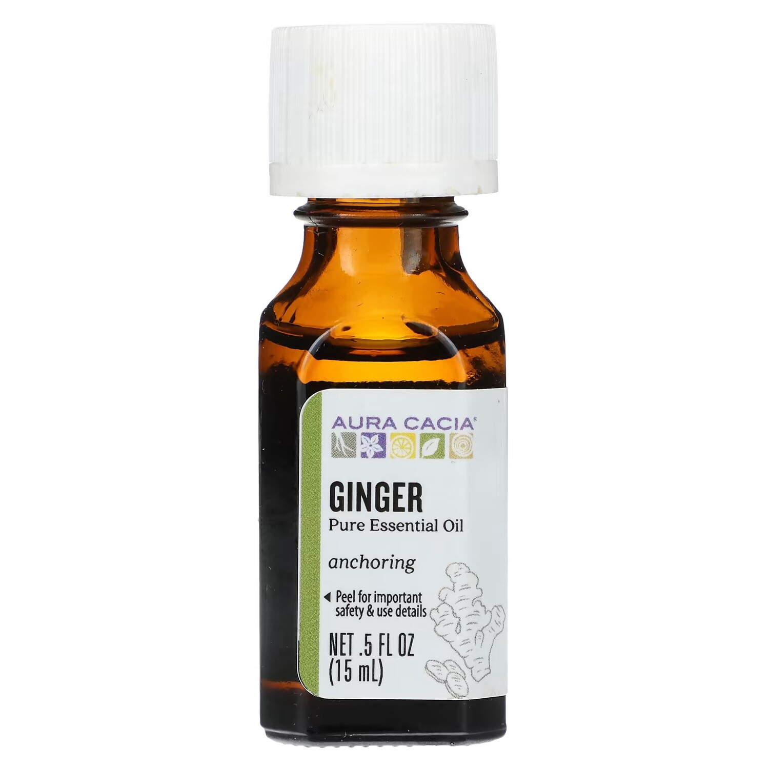 

Эфирное масло Aura Cacia имбиря, 15мл