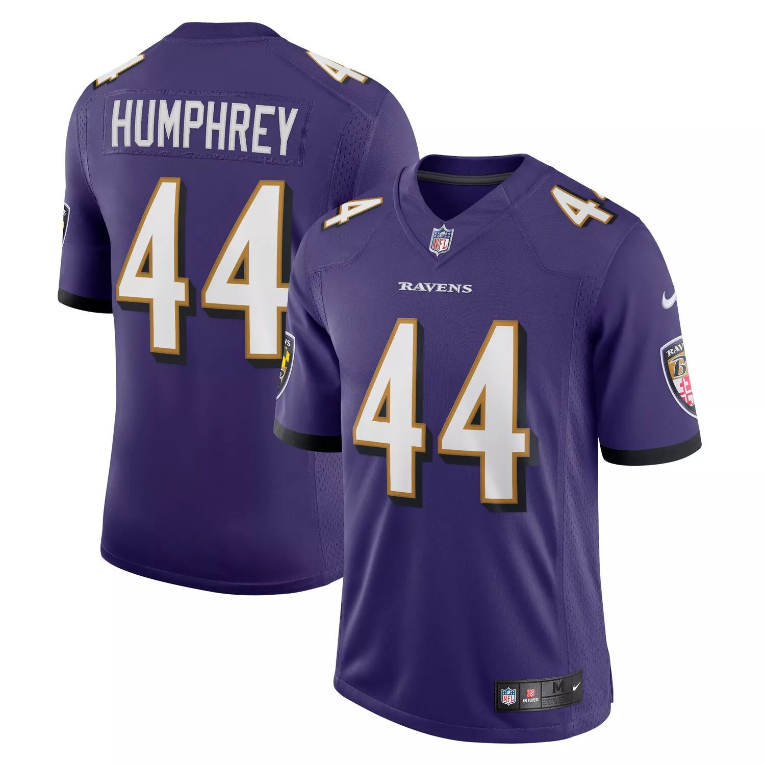 Мужское джерси Marlon Humphrey Purple Baltimore Ravens Vapor Limited Nike