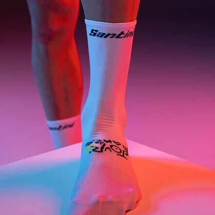 

Официальные носки Trionfo TDF 2023 Santini, цвет Bianco