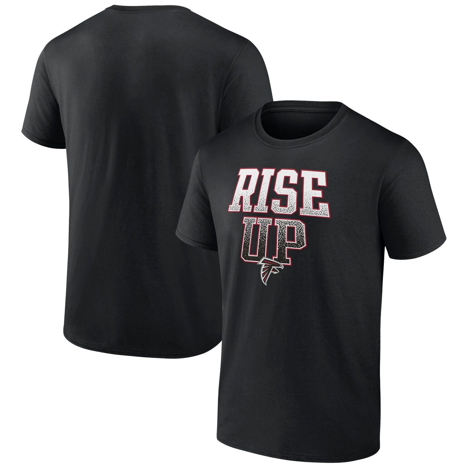 

Мужская черная футболка с логотипом Fanatics Atlanta Falcons Rise Up Heavy Hitter, Черный