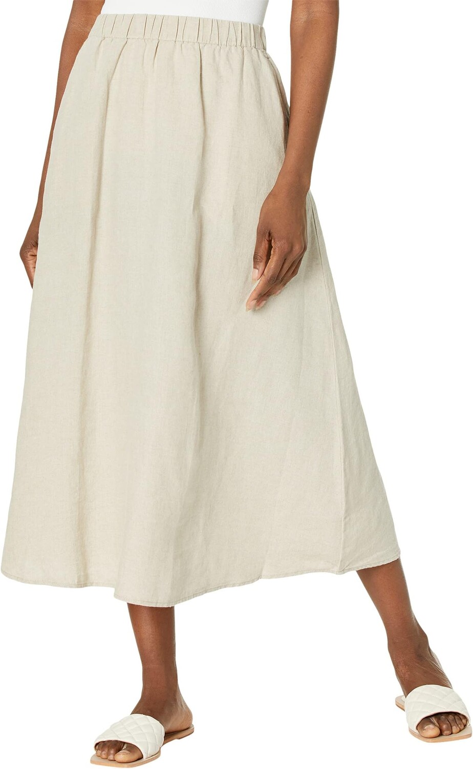 

Юбка со сборками Eileen Fisher, цвет Undyed Natural