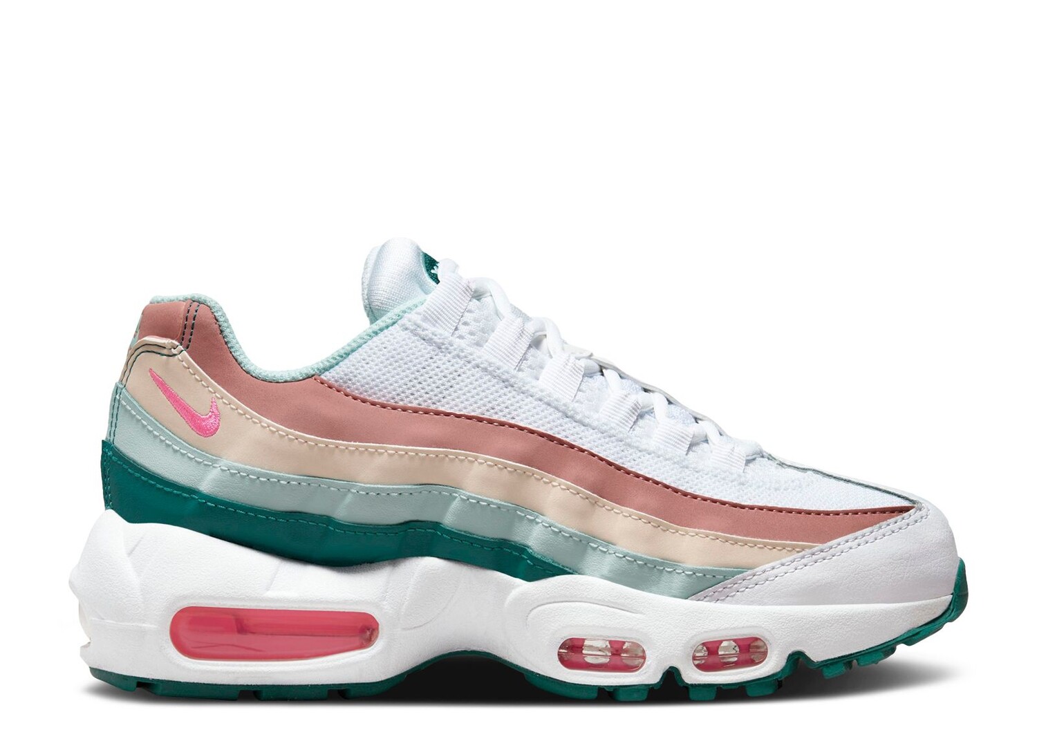 

Кроссовки Nike Air Max 95 Recraft Gs 'White Geode Teal Pink', белый