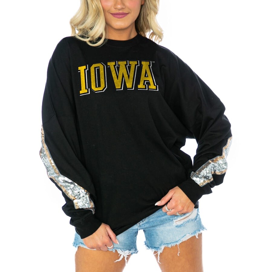 

Футболка с длинным рукавом Gameday Couture Iowa Hawkeyes, черный
