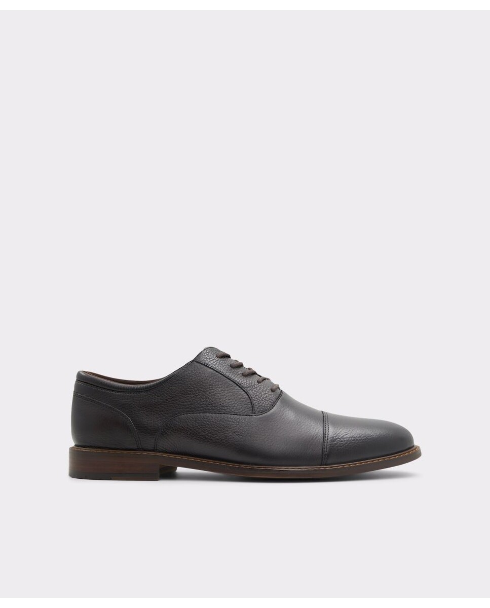 

Мужские коричневые кожаные туфли на шнуровке с круглым носком Aldo, коричневый