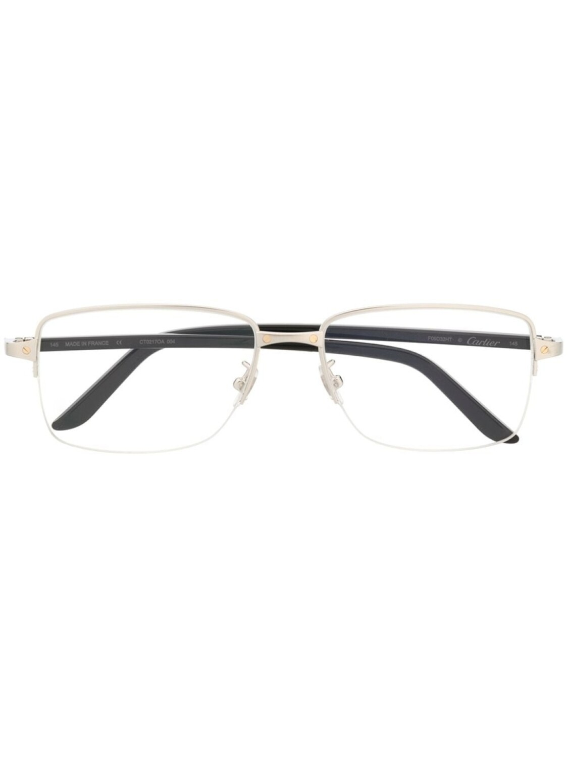 

Cartier Eyewear очки в квадратной оправе, серебристый