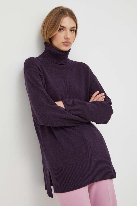 

Свитер из смесовой шерсти Trussardi, фиолетовый