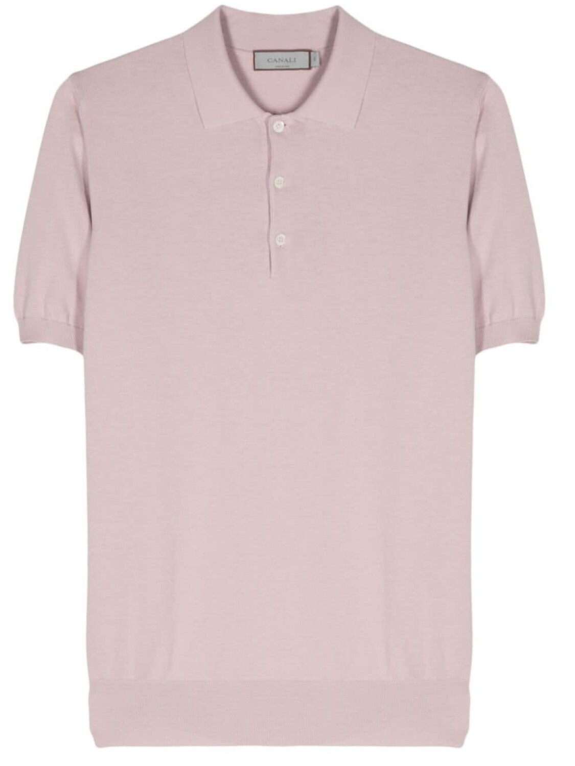 

Canali рубашка поло тонкой вязки, розовый