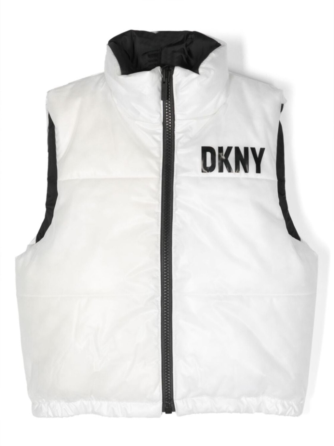 

DKNY жилет с контрастной отделкой и логотипом, белый