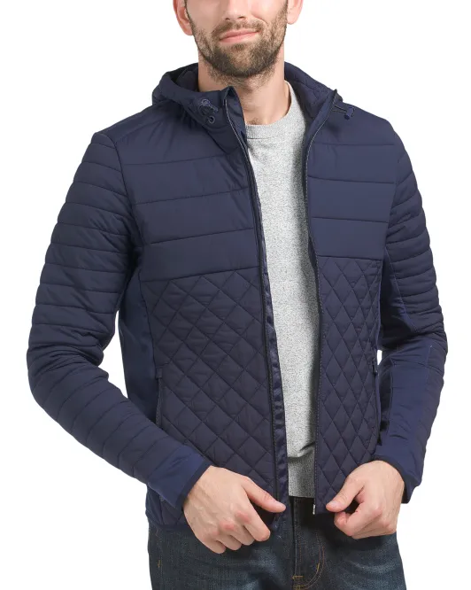 

Утепленная стеганая куртка Yukon Hybrid Primaloft Greyson, синий
