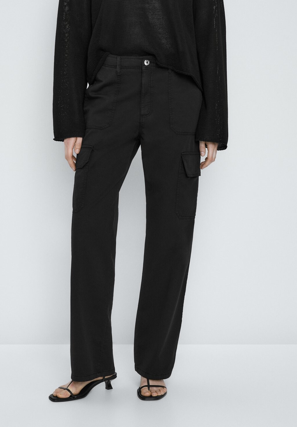 

Брюки карго Massimo Dutti, черный