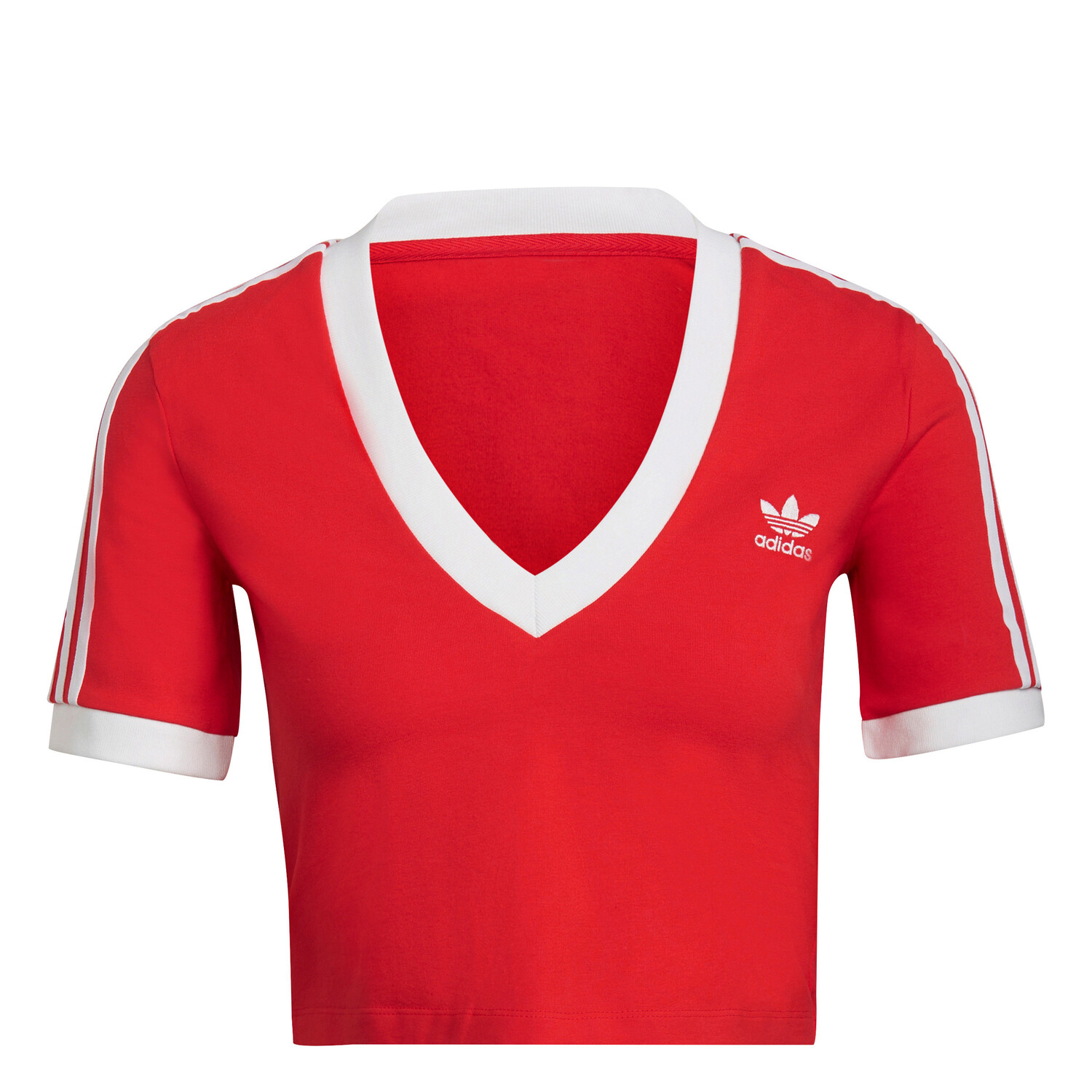 

Укороченная футболка Adicolor Adidas, красный