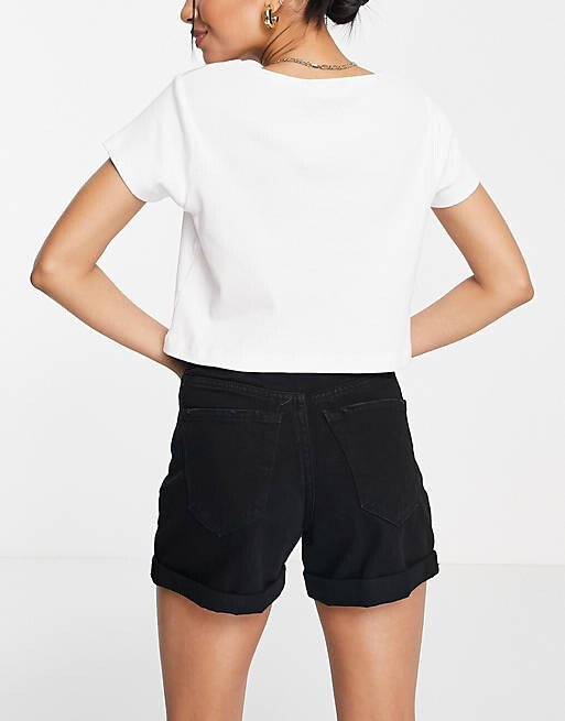 

Черные джинсовые шорты для мам Vero Moda Petite