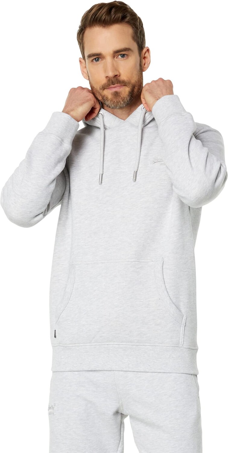 

Толстовка с вышивкой винтажного логотипа Superdry, цвет Glacier Grey Marl
