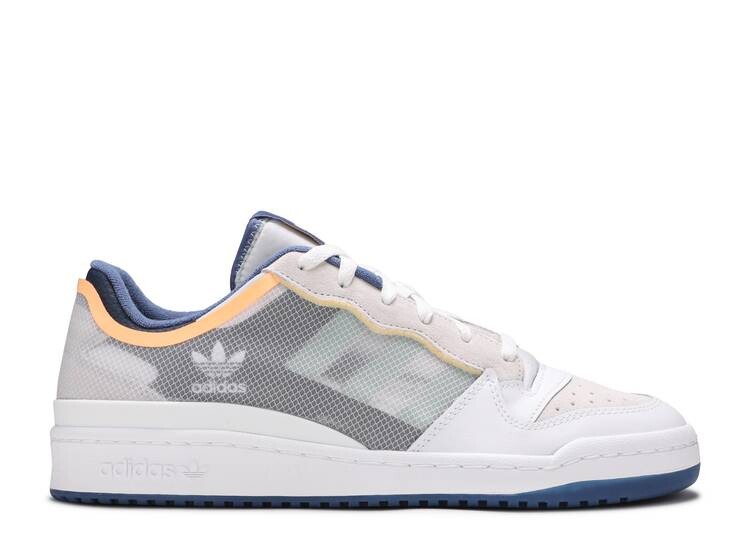 Кроссовки Adidas FORUM LOW TT 'WHITE CREW BLUE', белый кроссовки adidas forum low white crew navy белый