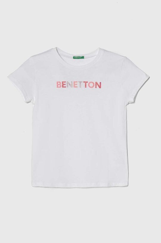 

Хлопковая футболка для детей United Colors of Benetton, белый