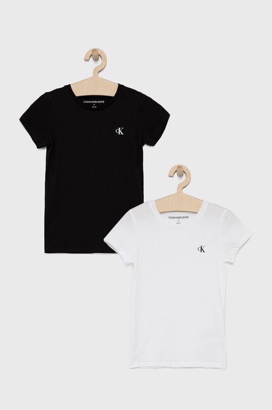 

Хлопковая футболка для детей Calvin Klein Jeans, черный